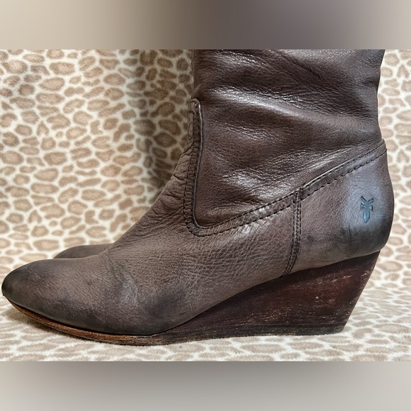 Frye Missy Tall Wedge Boot Size 8.5M - Picture 7 of 14